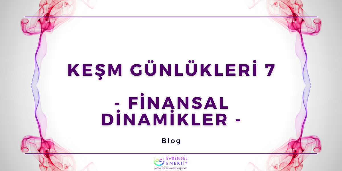 KEŞM Günlükleri 7 - Finansal Dinamikler